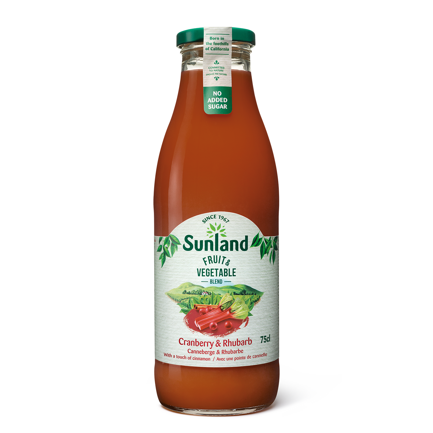 Cranberry & rhubarb with a touch of cinnamon 75cl